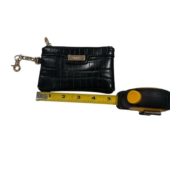 Dune London Black Mini Clutch Croc Embossed Purse - Picture 3 of 11